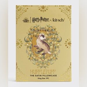 Kitsch x Harry Potter Satin Pillowcase - Hufflepuff (King)